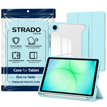Etui Clear Pencil do Galaxy Tab A11+ 10.9 2025 X230/ X235/ X236 A9+ SM-X215/ X216, niebieskie