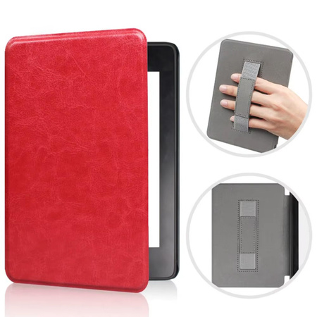 Etui Leather Handle Kindle Paperwhite 6/ Colorsoft/ Signature Edition - Red