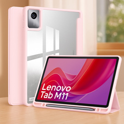 Etui Crystal do Lenovo Tab M11 10.95 11 K11 K11E / TB330, różowe - ochronne z podstawką