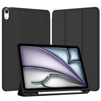 Etui Smart Pencil do iPad Air 11 M4 M3 M2, 2026/ 25/ 24, gen. 8/ 7/ 6, czarne - ochronne z podstawką