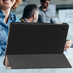 Etui Smart do T-Mobile T Tablet 2 10.1 5G 2025 z klapką, różowe złoto - ochronne z podstawką