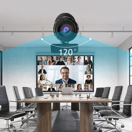 Kamera internetowa WebCam 8804 z mikrofonem czarna uniwersalna do laptopów i PC