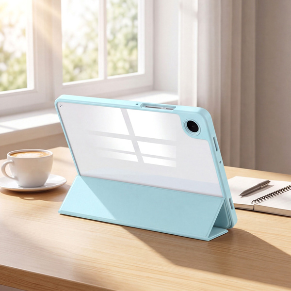 Etui Clear Pencil do Galaxy Tab A11+ 10.9 2025 X230/ X235/ X236 A9+ SM-X215/ X216, niebieskie
