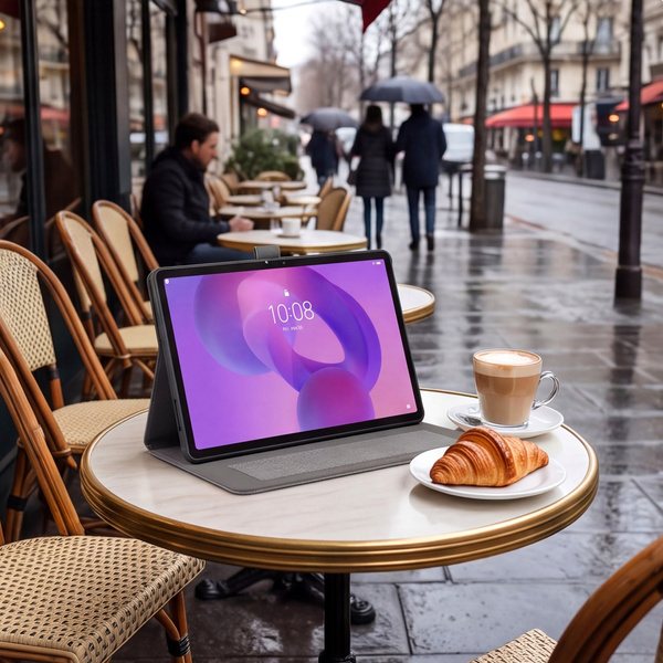 Etui Slim do Lenovo Idea Tab 11" TB336FU TB336ZU ZAFR0378PL z klapką - szare