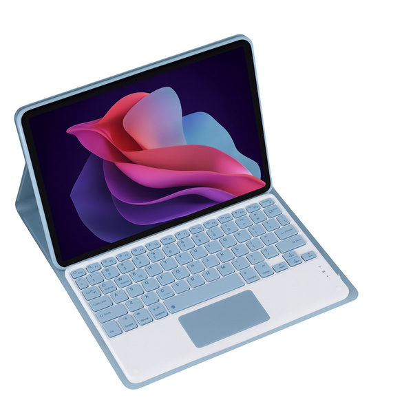 Etui z klawiaturą Bluetooth do Redmi Pad 2 11 2025, niebieskie - ochronne z podstawką