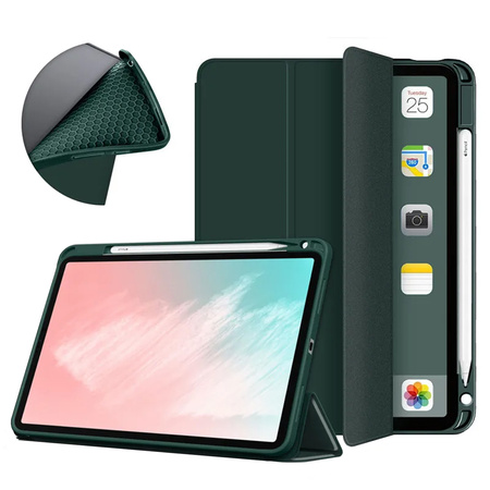Etui Smart Pencil Apple iPad 10.9 10 GEN 2022 / iPad 11 A16 11GEN 2025 -D.Green