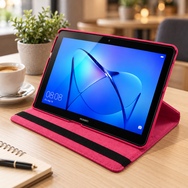 Etui z klapką do Huawei MediaPad T3 10 9.6 obrotowa podstawka ochronne
