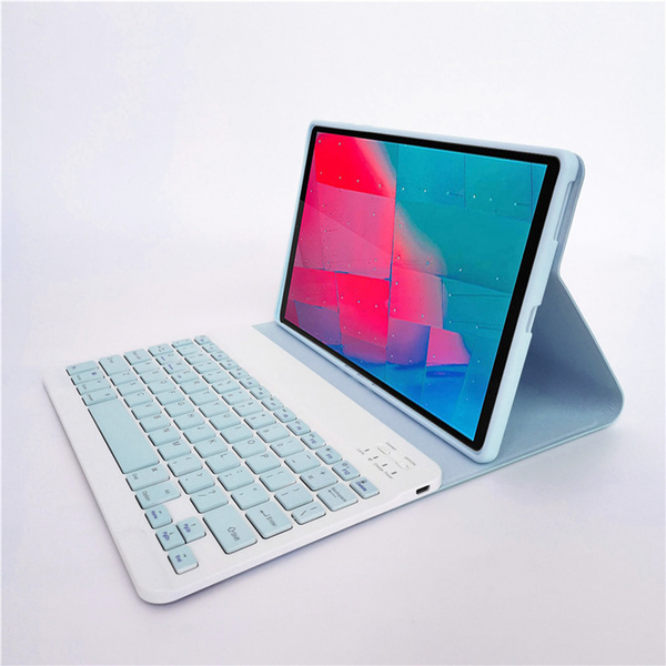 Etui do Lenovo Tab P12 TB-370, niebieskie - ochronne z podstawką, dostęp do portów i przycisków