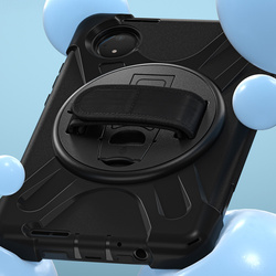 Etui pancerne Shockproof z uchwytem do Xiaomi Redmi Pad SE 8.7 2024 / Redmi Pad SE 8.7, czarne - ochronne