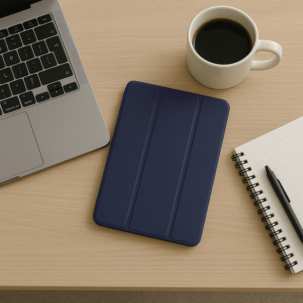 Etui Smart z magnetyczną z klapką do Xiaomi Redmi Pad SE 8.7 2024, granatowe - ochronne z podstawką