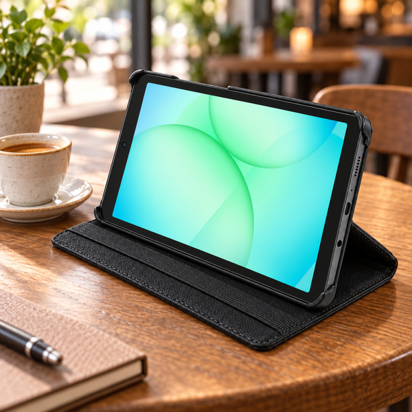 Etui obrotowe do Samsung Galaxy Tab A11 X135/ X133 A9 SM-X115/X110 - czarne