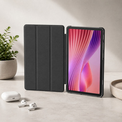 Etui Smart do Lenovo Tab One 8.7 2025 TB305FU TB305XU, ochronne z podstawką - szare