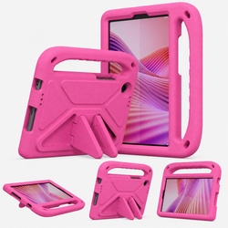 Etui ochronne z uchwytem do Lenovo Tab One 8.7 2025 TB305FU TB305XU, różowe, z podstawką