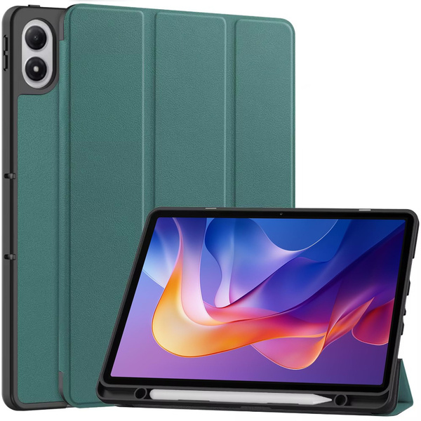 Etui z uchwytem na rysik do Redmi Pad 2 11 2025, ochronne, ciemnozielone