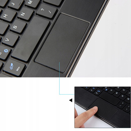 Etui z klawiaturą Bluetooth do Samsung Galaxy Tab S10 FE+, czarne