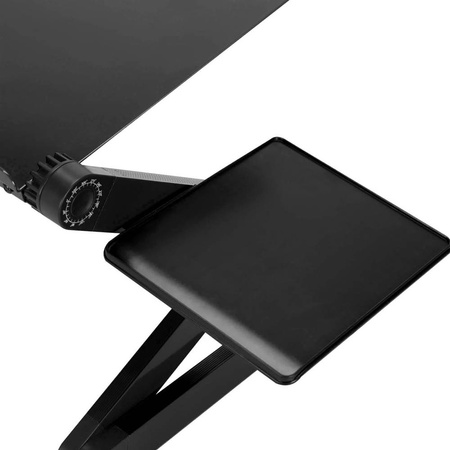 Podstawka składana z wentylatorem chłodzącym pod tablet laptop do 17 F2, czarna