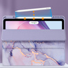 Etui Graficzne do Apple iPad 10.9 2022 Gen 10 / 11 2025 A16 Gen 11 z klapką, fioletowe - ochronne z podstawką