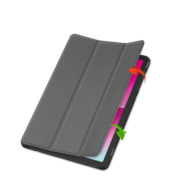 Etui Smart do T-Mobile T Tablet 2 10.1 5G 2025 z klapką, szare - ochronne z podstawką