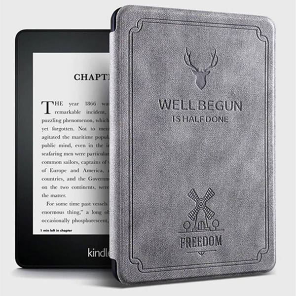 Etui do Kindle Paperwhite 1 / 2 / 3, czerwone - ochronne z podstawką