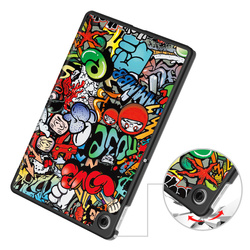 Etui Graficzne do Lenovo Tab 10.1 2025 z klapką - ochronne z podstawką