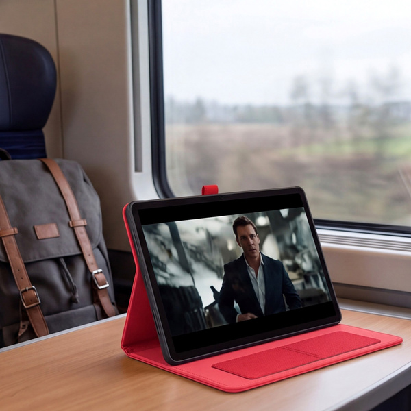 Etui Slim do Lenovo Idea Tab 11" TB336FU TB336ZU ZAFR0378PL z klapką - czerwone