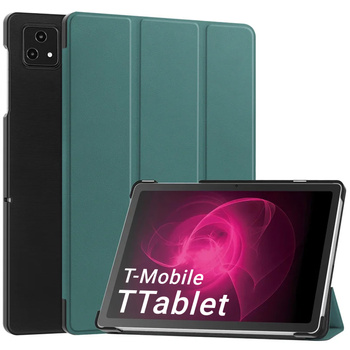 Etui Smart Case do T-Mobile T Tablet 5G 10.36, zielone - ochronne z podstawką, dostęp do portów i przycisków