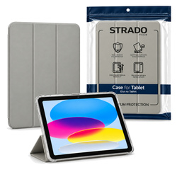 	Etui Crystal do Apple iPad 10.9 10 2022 / iPad 11 A16 2025 Gen 10 11, szare - ochronne z podstawką
