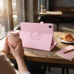 Etui do Lenovo Tab 10.1 2025 TB311FU TB311XU ZAEH0040PL z klapką - różowe