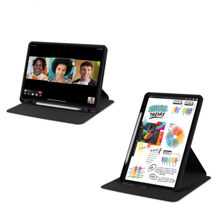 Etui Obrotowe CRYSTAL PENCIL do Xiaomi Redmi Pad Pro 12.1 2024 / Poco Pad, czarne