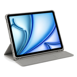 Etui Smart Pencil do iPad Air 11 M4 M3 M2, 2026/ 25/ 24, gen. 8/ 7/ 6, szare - ochronne z podstawką