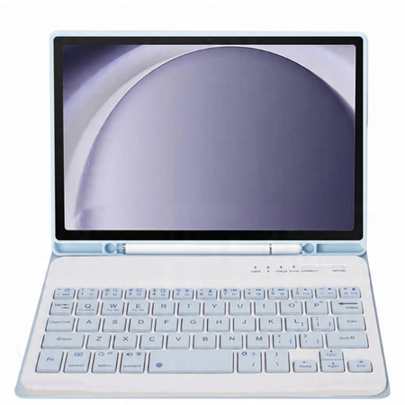 Etui z klawiaturą Bluetooth do Samsung Galaxy Tab A9 8.7 CFX110 (Niebieskie)