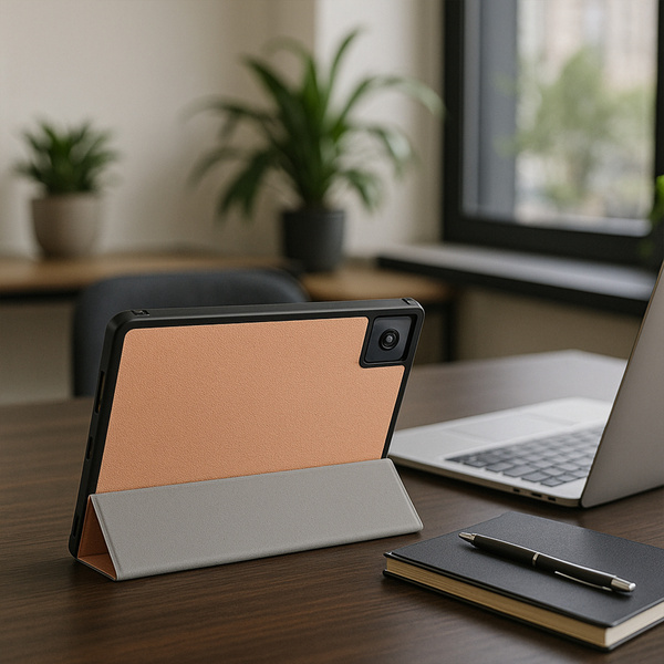 Etui Smart z klapką do Lenovo Tab K11 Plus 11.45 / Lenovo K11 Plus, różowe złoto - ochronne z podstawką