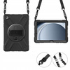 Etui Armor z uchwytem paskiem do Samsung Galaxy Tab A9 8.7 / Galaxy Tab A9 X110, czarne - ochronne z podstawką