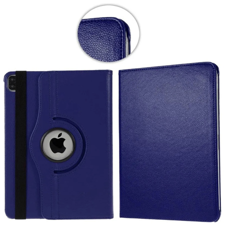 Etui Obrotowe do iPad 10.9 2022 Gen. 10 / iPad 11 2025 A16 Gen. 11, granatowe - ochronne z podstawką