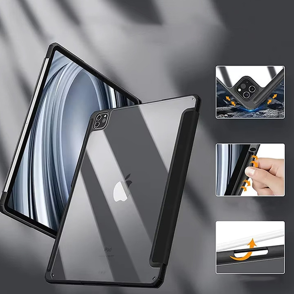 Etui Crystal Pencil do iPad Pro 13 Gen 5 A2925 A2926 A3007 / Gen. 5 A2925, niebieskie - ochronne