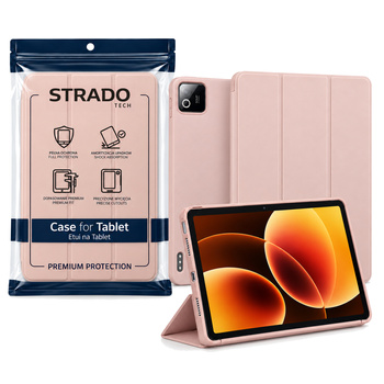 Etui Smart do Xiaomi Pad 7 / 7 PRO / Pad 8 / 8 PRO / Pad 9 z klapką i podstawką - różowe