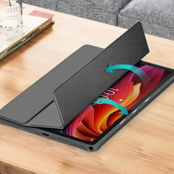 Etui Clear Pencil do Lenovo K11 Plus, czarne - ochronne z podstawką, dostęp do portów i przycisków