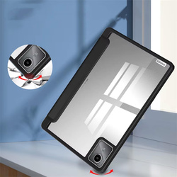 Etui Crystal case do Lenovo Tab M11 10.95 11 / 11 TB330, czarne - ochronne z podstawką