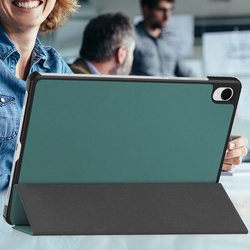 Etui Smart do Samsung Galaxy Tab S11 11 SM SMX736 z klapką, zielone - ochronne z podstawką