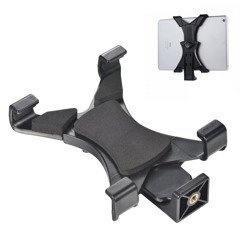 Uchwyt do tabletu do tripoda Strado – uniwersalny uchwyt z gwintem 1/4" kompatybilny z iPad Galaxy Tab statywami i urządzeniami od 7 do 25 cm szerokości