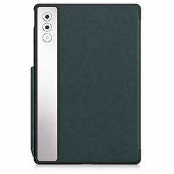Etui Smart do Lenovo Yoga Tab Plus 12.7 2025 z klapką i podstawką - zielone