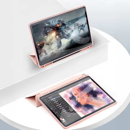 Etui Smart z uchwytem na rysik do Samsung Galaxy Tab S9 FE/S9/S10 FE, różowe