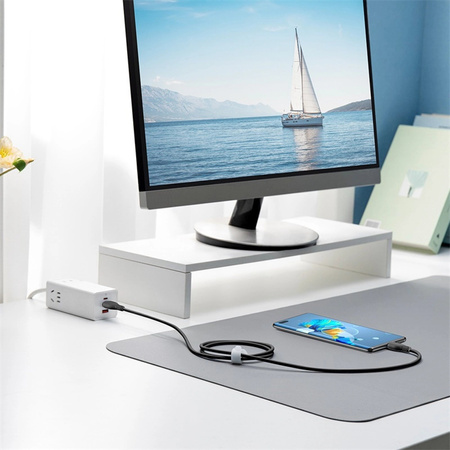 Kabel Baseus Pudding Series USB-C 100W 1,2m, czarny