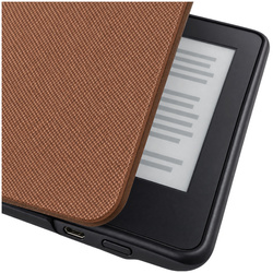 Etui Slim Case do Amazon Kindle Paperwhite 4, brązowe - ochronne z podstawką, dostęp do portów i przycisków