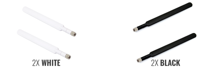 2x LTE antenna white for Huawei B593 E5186 B525 - antenna set to improve signal and coverage
