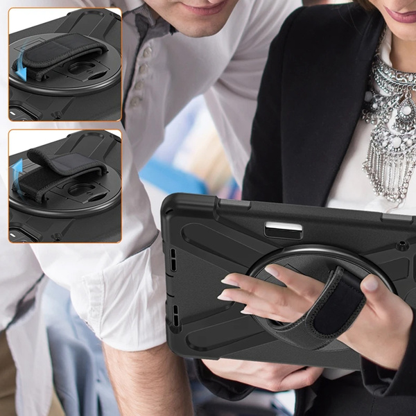 Etui pancerne Armor pasek do Xiaomi Mi Pad 6 / 6 Pro 2023 / 6 Pro, czarne - ochronne z podstawką