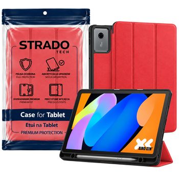 Etui Smart Pencil do Lenovo Idea Tab 11" z miejscem na rysik - czerwone