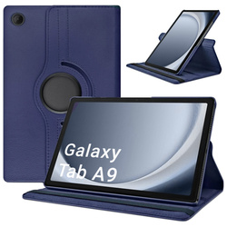 Etui Obrotowe 360 do Samsung Galaxy Tab A9 8 / Galaxy Tab A9 X110, granatowe - ochronne z podstawką