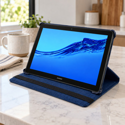Etui z klapką do Huawei MediaPad T5 10 10.1 obrotowa podstawka ochronne