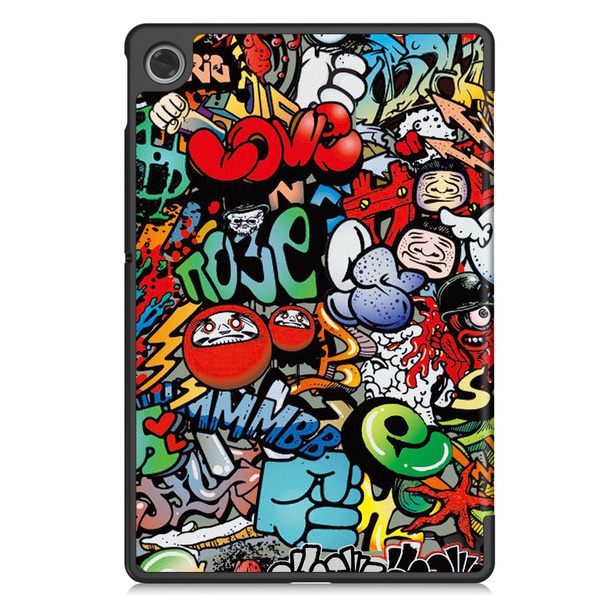 Etui Graficzne do Lenovo Tab 10.1 2025 z klapką - ochronne z podstawką